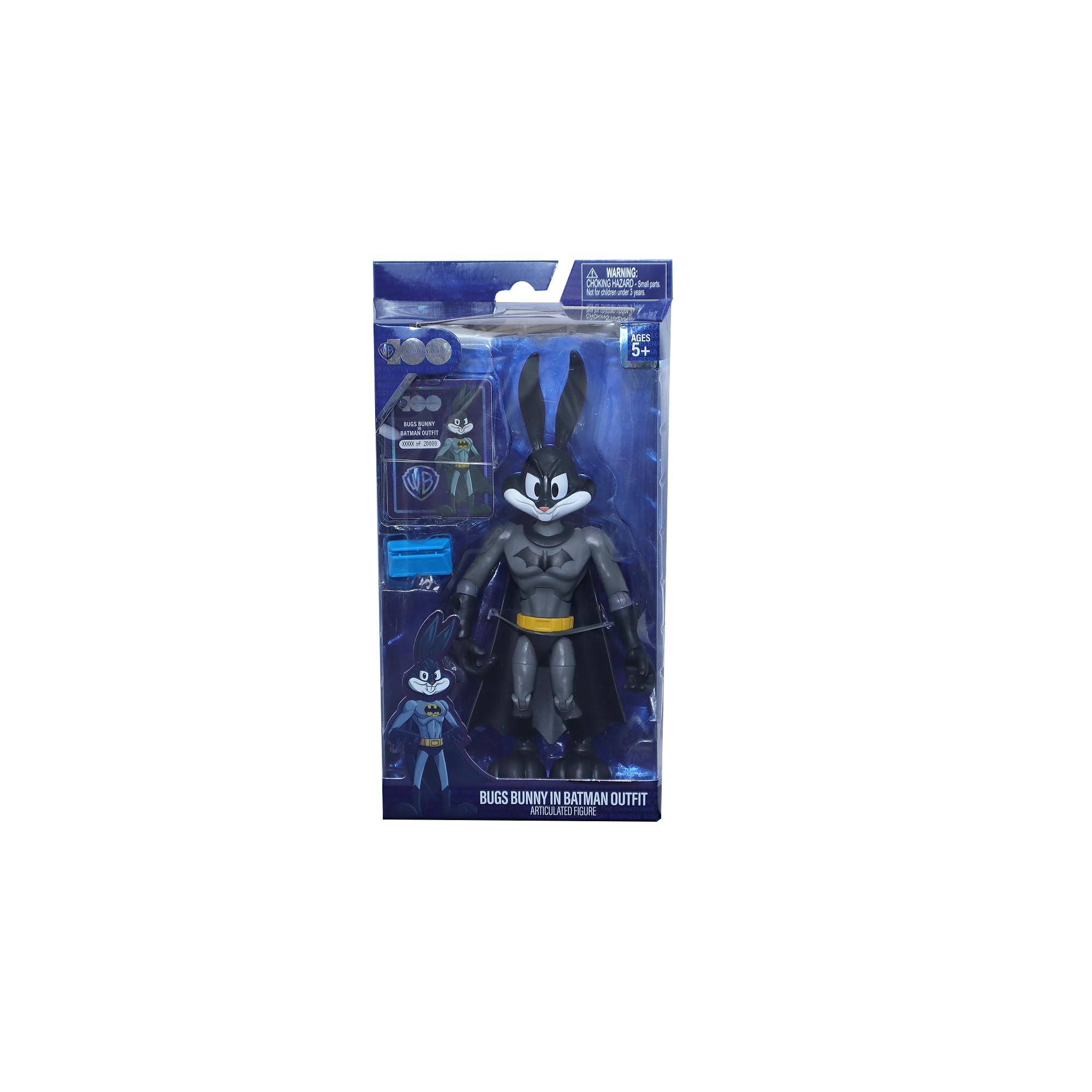 MASTER BUNNY EDITION BATMAN LIMITMED「５」 Looney Tunes X DC WB100 Bugs Bunny In Batman Outfit 7 Inch